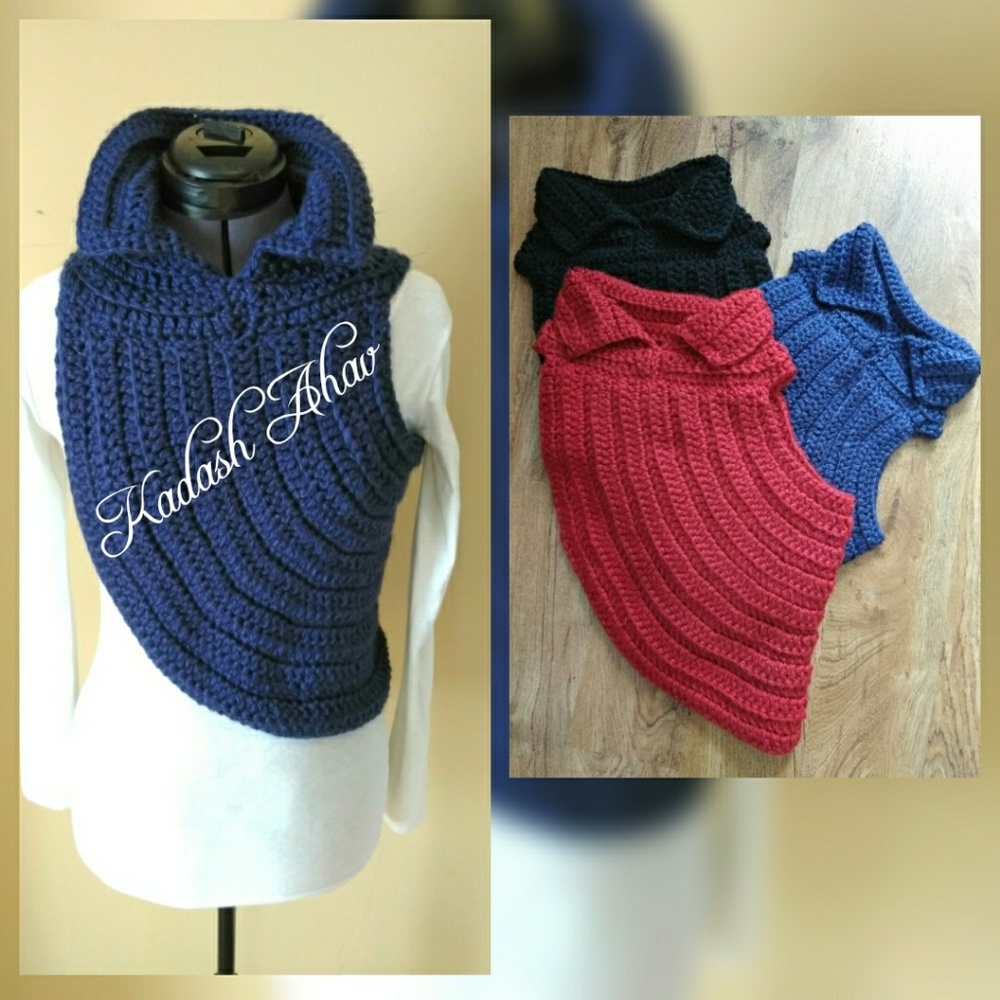 Crochet katnis sweater with a twist